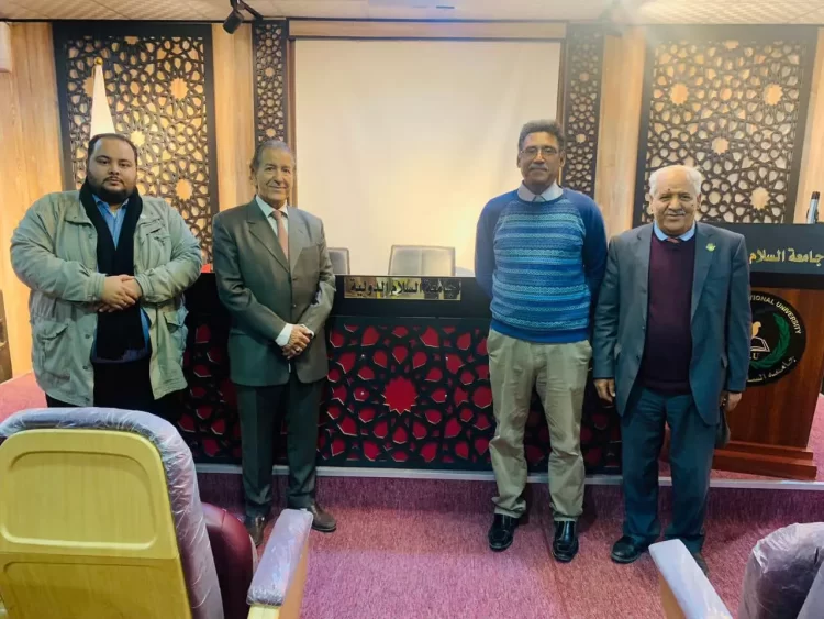 زيارة استاذ القانون الجنائي بكلية القانون جامعة بنغازي