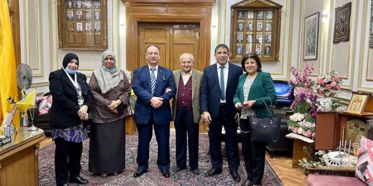 زيارة وفد مجلس إدارة جامعة السلام الدولية لجامعة القاهرة